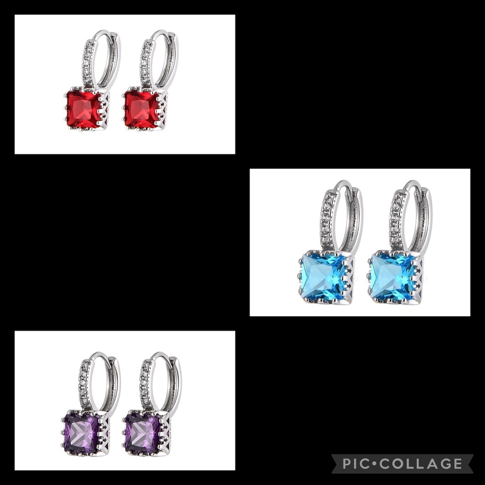 Gorgeous Rhinestone Earrings Various Colors
